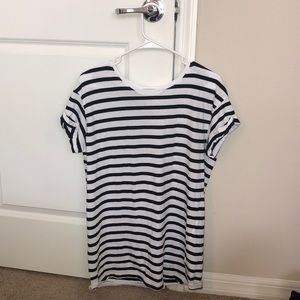 Striped Short Sleeve Top